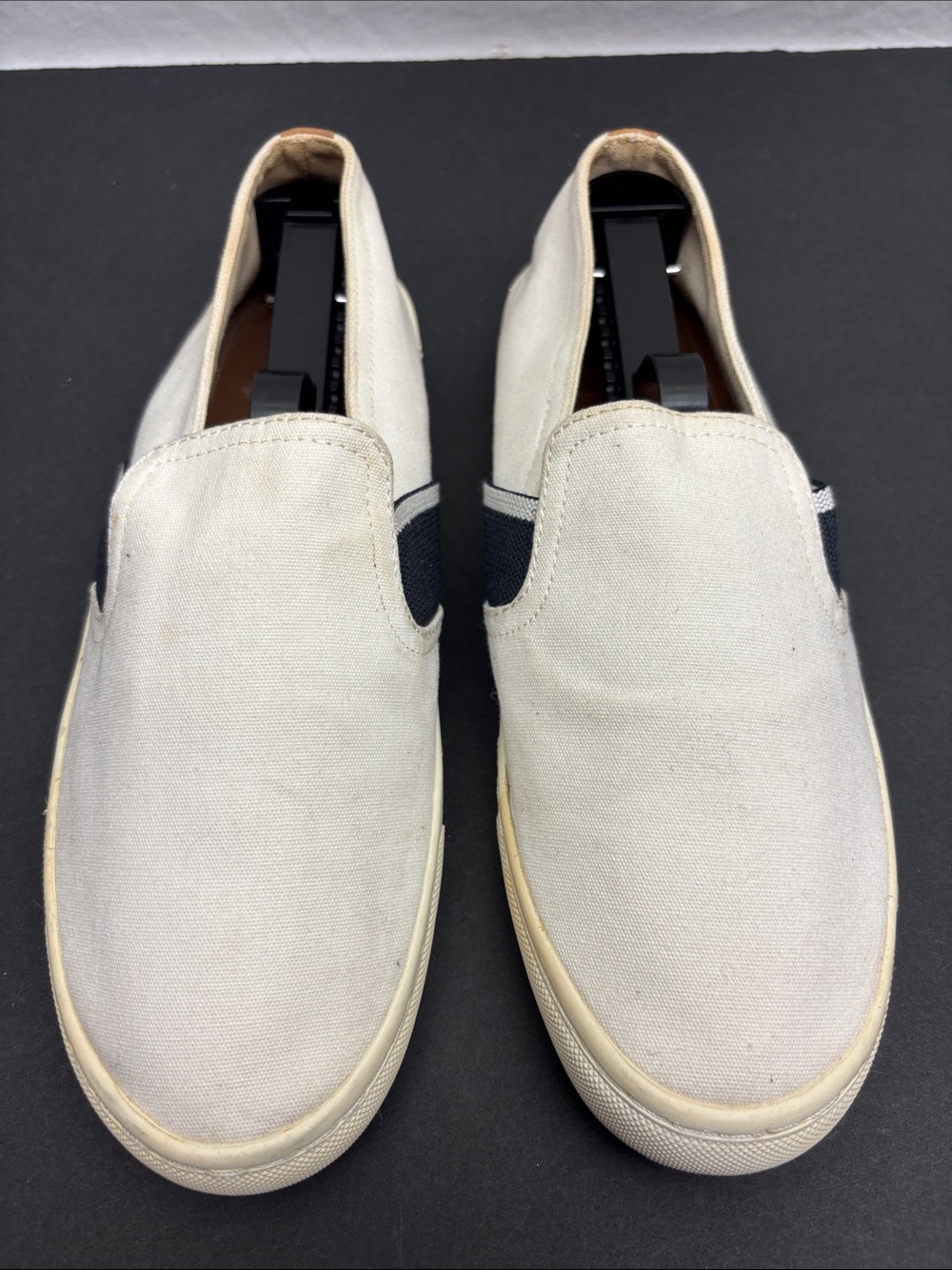 Tory Burch slip on canvas shoes, size 8.5, box 52